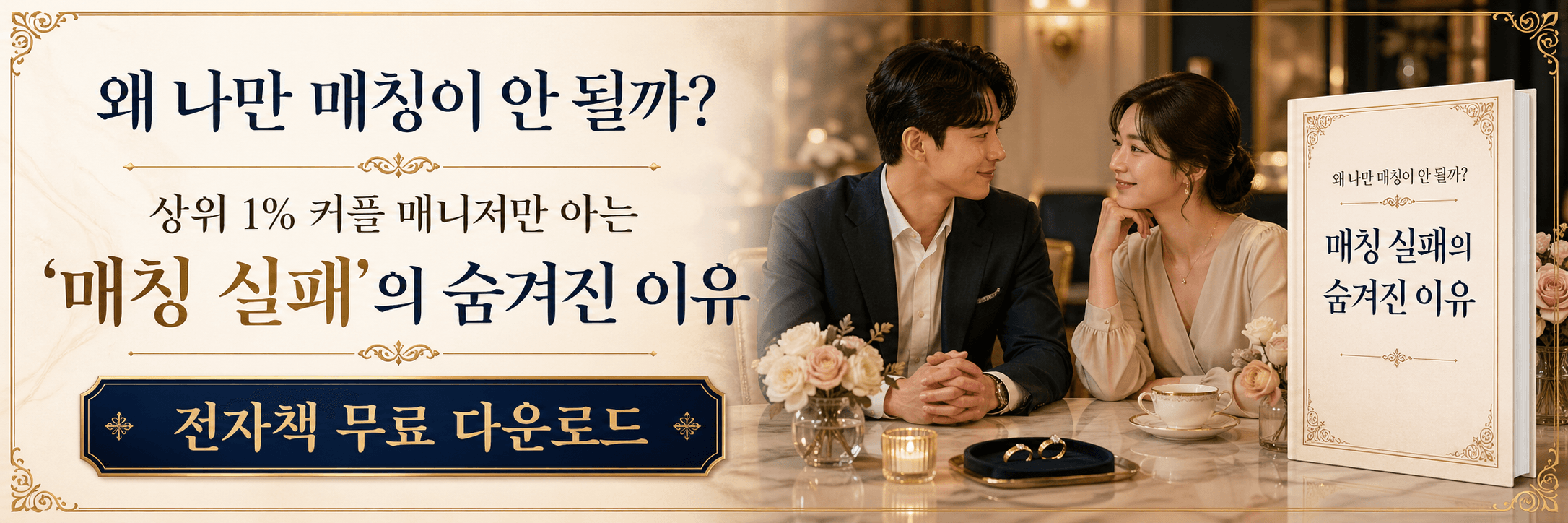 왜 나만 매칭이 안 될까? 상위 1% 커플 매니저만 아는 '매칭 실패'의 숨겨진 이유